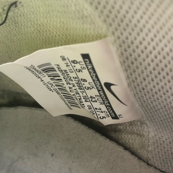 Nike Flight 13 White Mens US 9.5 - Picture 5 of 8